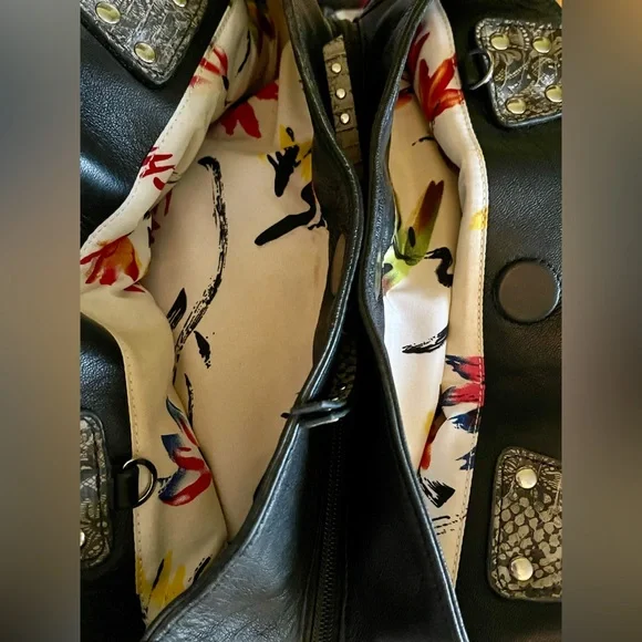 ❣️Real Snake + Lambskin Leather ❣️Bag❣️ - Picture 8 of 15